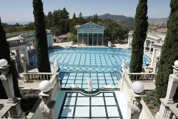 Hearst Castle (The Neptune pool at Hearst Castle, the legendary home built by publishing tycoon William Randolph Hearst in San S