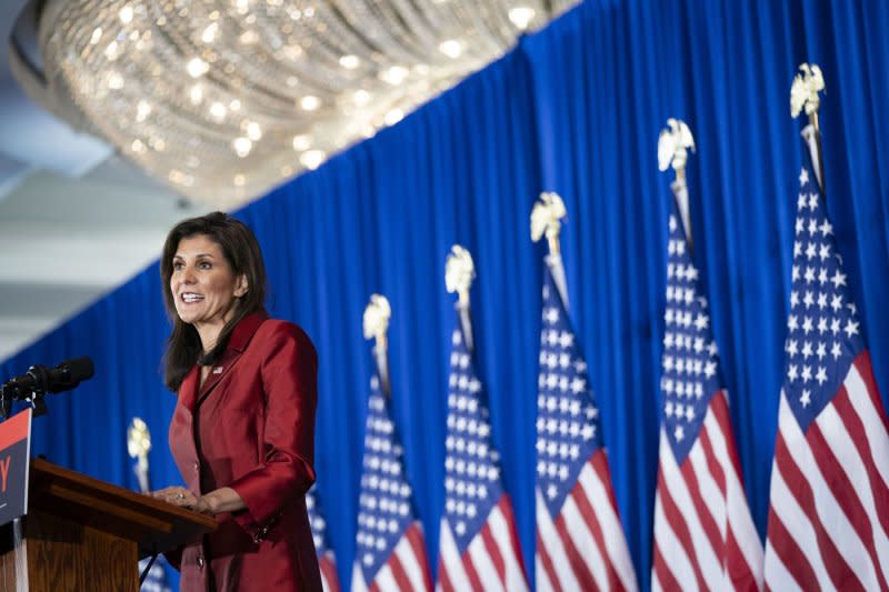 Republican presidential candidate Nikki Haley was only able to win the one state of Vermont during Super Tuesday, further weakening her chances of becoming the GOP nominee. Photo by Bonnie Cash/UPI