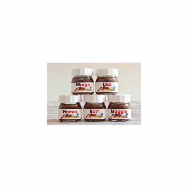 Personalised Inspired by Nutella Mini Jars Christmas Theme Nutella Presents  for Christmas Gifts, Christmas Stocking, Secret Santa Gifts 