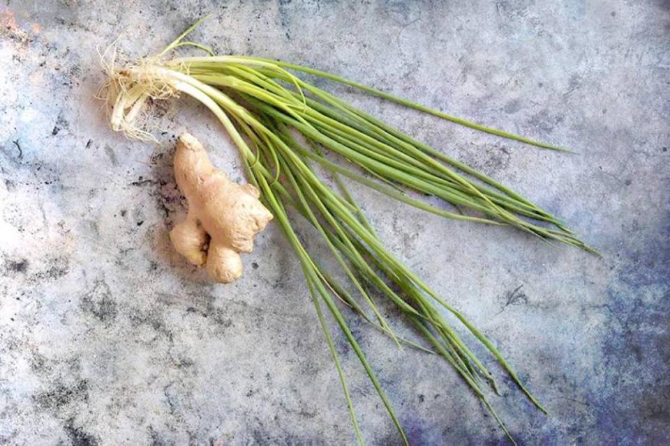 When you make congee, aromatics such as spring onion and ginger are must-haves.