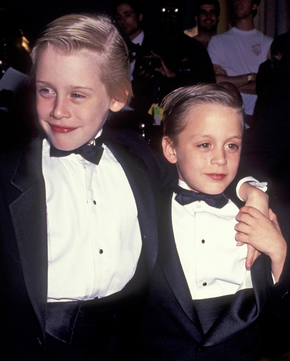 Macaulay Culkin and Kieran Culkin at the Fifth Annual American Comedy Awards on March 9, 1991 in Los Angeles, CA. (Ron Galella / Getty Images)