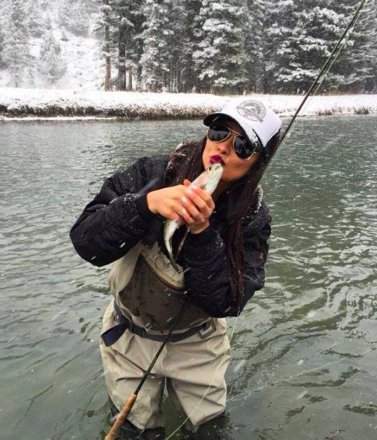 <p>The <i>Pretty Little Liars </i>alum was all in — with waders — during a trip to Big Sky, Mont., in March 2016. “Made a new friend named Fred yesterday! so fun,” she wrote, noting that she was also a catch-and-release kind of gal. <i>(Photo: <a rel="nofollow noopener" href="https://www.facebook.com/OfficialShayMitchell/photos/a.129354873766272.10457.111411568893936/1017341051634312/?type=3&theater" target="_blank" data-ylk="slk:Facebook;elm:context_link;itc:0;sec:content-canvas" class="link ">Facebook</a>)</i> </p>