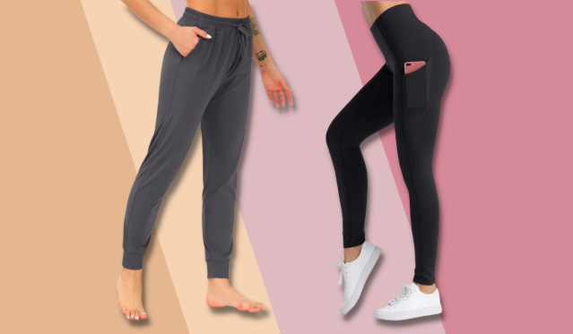 Mrat Girls Sweatpants Full Length Yoga Pants Women’s Stretch Yoga Leggings  Fitness Running Gym Sports Full Length Active Pants Ladies Pants Workout