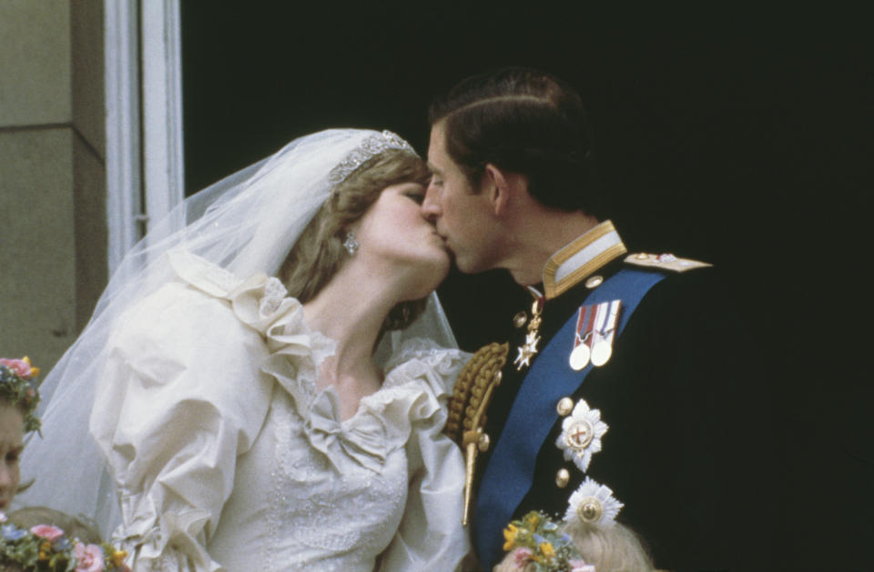 Princess Diana on her 1981 wedding day