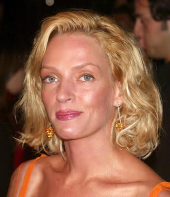 Uma Thurman at the New York premiere of Miramax's Kill Bill: Volume 1