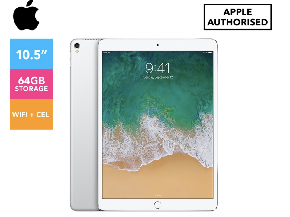 Apple 10.5-Inch iPad Pro in Silver on sale. Photo: Catch.com.au