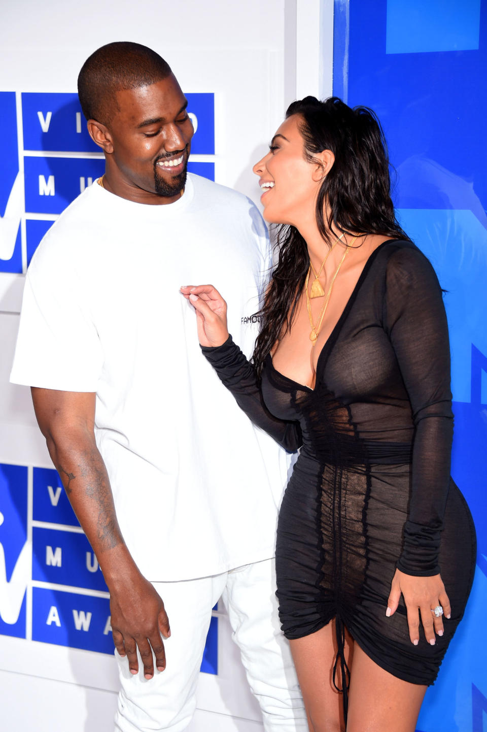 Kanye West and Kim Kardashian