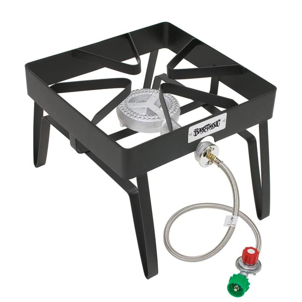 <p><a href="https://www.amazon.com/Bayou-Classic-Square-Patio-Stove/dp/B0009JXYQ4/?tag=syn-yahoo-20&ascsubtag=%5Bartid%7C2089.g.34482972%5Bsrc%7Cyahoo-us" rel="nofollow noopener" target="_blank" data-ylk="slk:Shop Now;elm:context_link;itc:0;sec:content-canvas" class="link ">Shop Now</a></p><p>Outdoor Patio Stove for Turkey Fryers</p><p>amazon.com</p><p>$98.70</p>