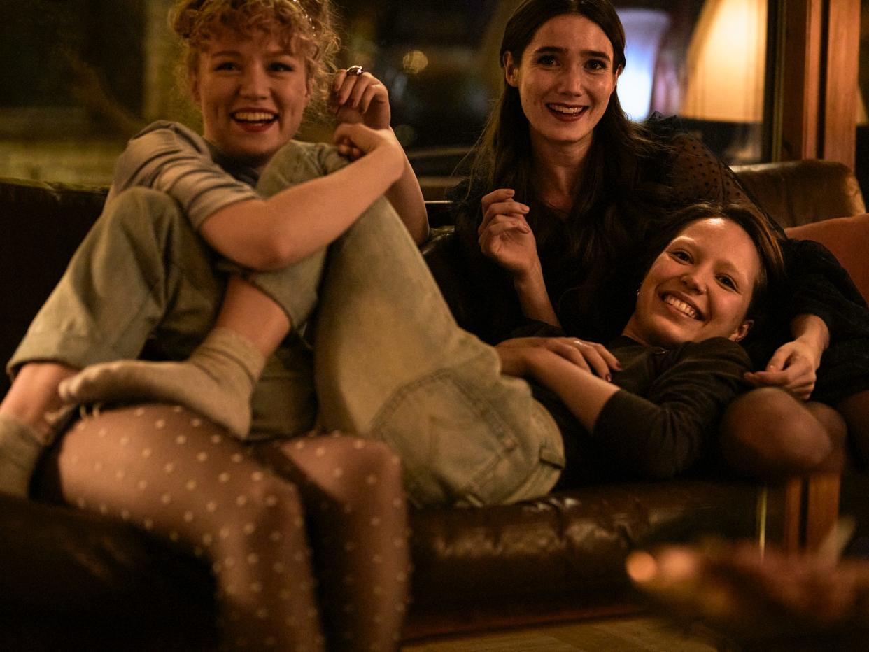 From left, Eleonoora Kauhanen, Aamu Milonoff and Linnea Leino in “Girl Picture.”