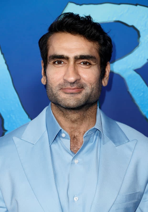 Kumail Nanjiani attends 20th Century Studio's "Avatar 2: The Way of Water" U.S. Premiere at Dolby Theatre at Dolby Theatre on Dec. 12, 2022, in Hollywood.<p><a href="https://www.gettyimages.com/detail/1448641851" rel="nofollow noopener" target="_blank" data-ylk="slk:Frazer Harrison/Getty Images;elm:context_link;itc:0;sec:content-canvas" class="link ">Frazer Harrison/Getty Images</a></p>