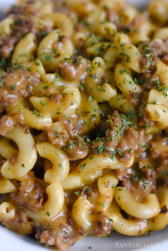 <p>Fabulosity</p><p>A homemade “hamburger helper” dinner idea that can be quick for a family meal using items that you have or can keep on hand!</p><p><strong>Get the recipe: <a href="https://fantabulosity.com/cheeseburger-macaroni-in-the-instant-pot/" rel="nofollow noopener" target="_blank" data-ylk="slk:Instant Pot Cheeseburger Macaroni;elm:context_link;itc:0;sec:content-canvas" class="link ">Instant Pot Cheeseburger Macaroni</a></strong></p>