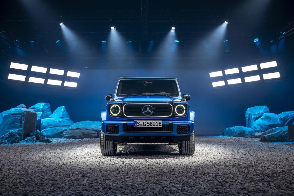 mercedes benz g 580 with eq technology press images