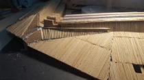 <p>Shaminder Singh, 31, started his project ten months ago and has spent 40 hours a WEEK patiently cutting and gluing tens of thousands of toothpicks. </p>