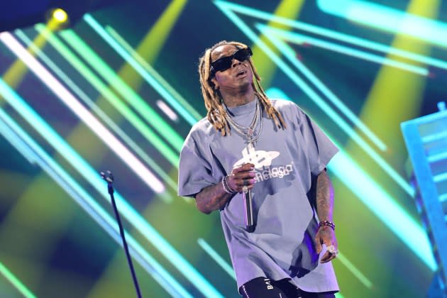 Lil Wayne performing at the 2023 iHeartRadio Music Festival. - Credit: Matt Winkelmeyer/Getty Images