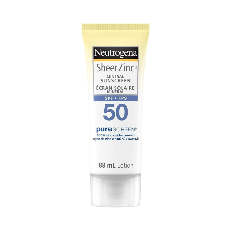 Neutrogena Sheer Zinc Mineral Sunscreen Lotion (Photo via Amazon Canada)