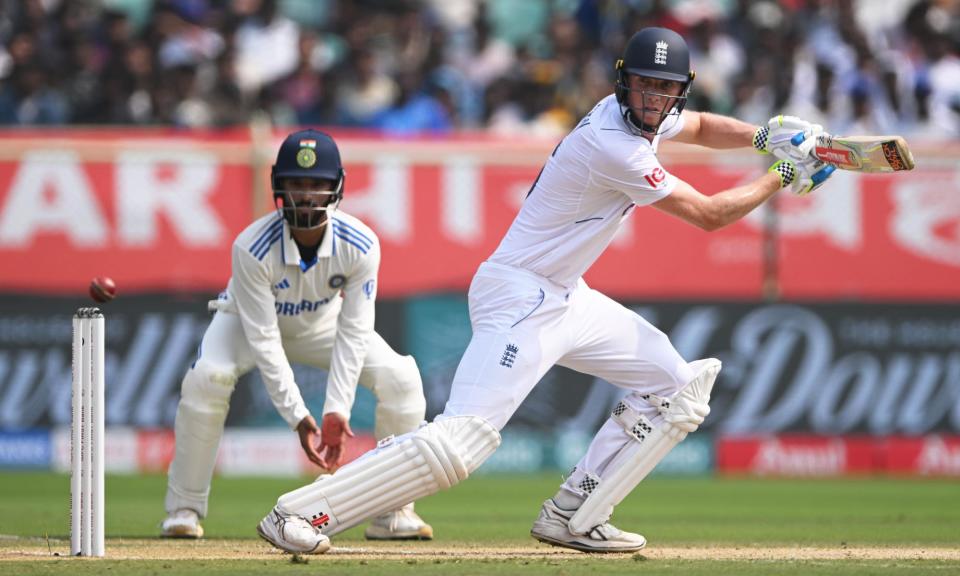 <span>‘I’m happy that I’m much more aggressive now and that’s helped with consistency,’ says England’s Zak Crawley.</span><span>Photograph: Stu Forster/Getty Images</span>