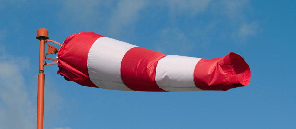 France, Saint Nazaire. Wind sock.