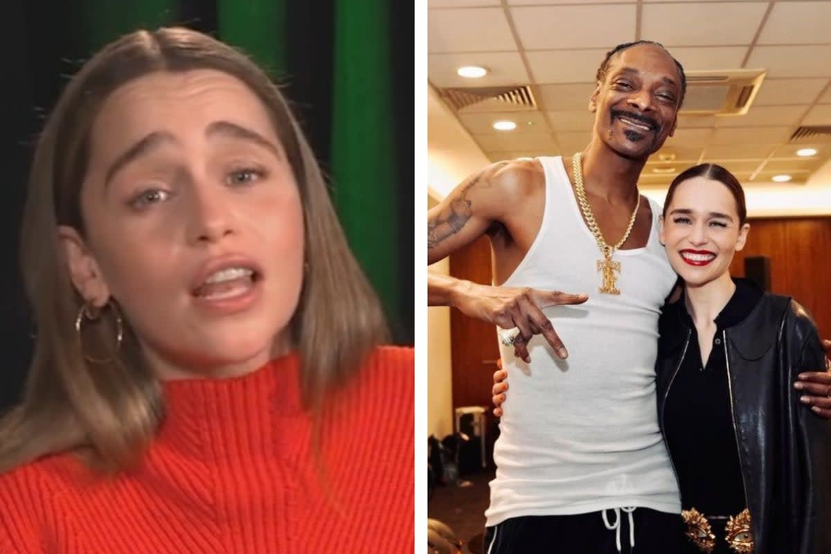 Emilia Clarke says meeting Snoop Dogg was the ‘greatest night of her life’ (TikTok/Instagram/Emilia Clarke)