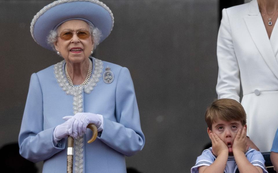 Prince Louis and the Queen - Paul Grover for The Telegraph 