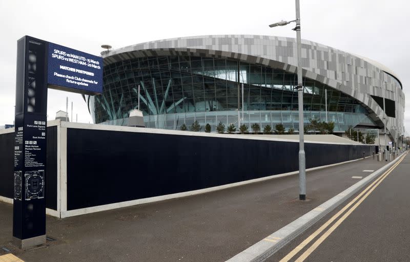 FILE PHOTO: ottenham Hotspur Stadium - Coronavirus impact on the Premier League