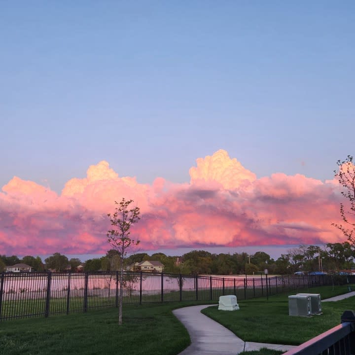 Wichita sunset on April 28, 2024 (Courtesy: Sherry Heim)