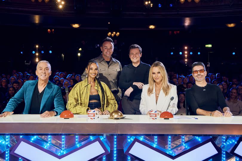 Ant & Dec with the Britain's Got Talent judges