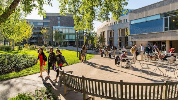 PHOTO: In this Oct. 15, 2014, file photo, students are shown on the campus of Harvard Law School in Cambridge, Mass. (Brooks Kraft/Corbis via Getty Images, FILE)