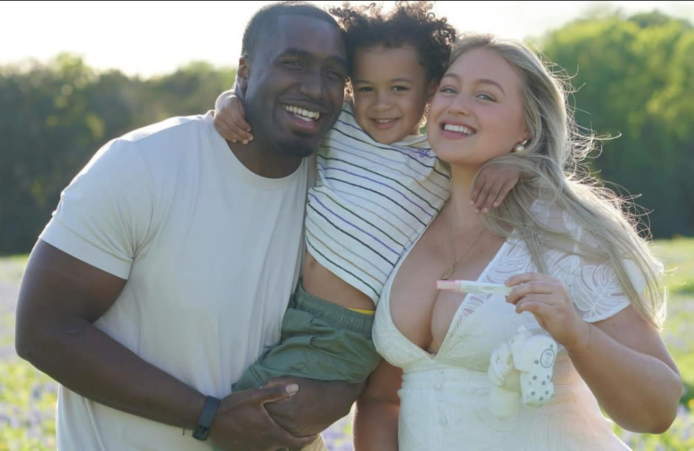 Iskra Lawrence and her partner Philip Payne are expecting baby number two credit:Bang Showbiz