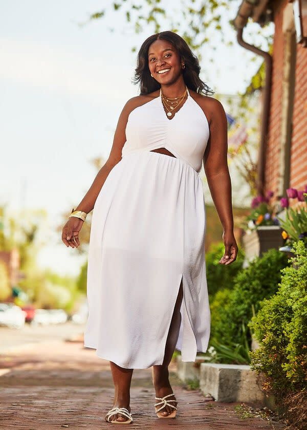 <p><a href="https://go.redirectingat.com?id=74968X1596630&url=https%3A%2F%2Fwww.ashleystewart.com%2Fcutout-textured-maxi-halter-dress%2F402013278481.html%3Fscd%3Dps_pla%26gclid%3DCjwKCAjwkeqkBhAnEiwA5U-uM6-ZnCpuGhkGTibCmVKB7xWxfKAiwUE8yL5r1Gta5plkUVEMAiVAsxoCB7QQAvD_BwE%26gclsrc%3Daw.ds&sref=https%3A%2F%2F" rel="nofollow noopener" target="_blank" data-ylk="slk:Shop Now;elm:context_link;itc:0;sec:content-canvas" class="link ">Shop Now</a></p><p>Cutout Textured Maxi Halter Dress</p><p>$69.50</p><p>ashleystewart.com</p><span class="copyright">Ashley Stewart</span>