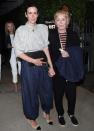 <p>Sarah Paulson and Holland Taylor hold hands after dining at Giorgio Baldi restaurant in Santa Monica on July 2.</p>