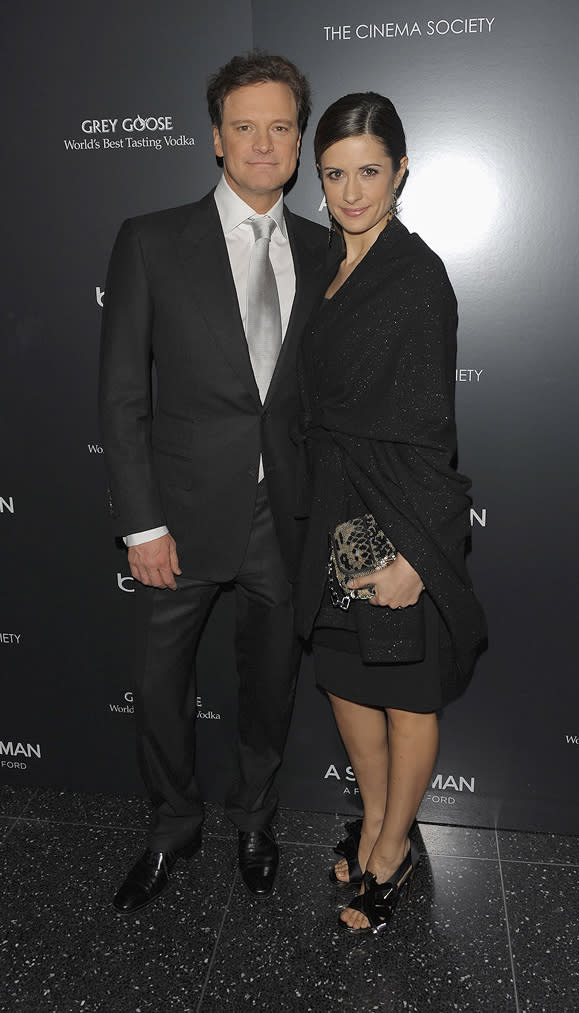 A Single Man NY Screening 2009 Colin Firth Livia Firth