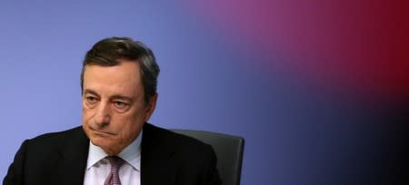 European Central Bank (ECB) President Draghi holds a news conference