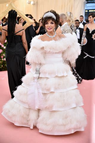 <p>Getty Images</p> Joan Collins at the 2019 Met Gala