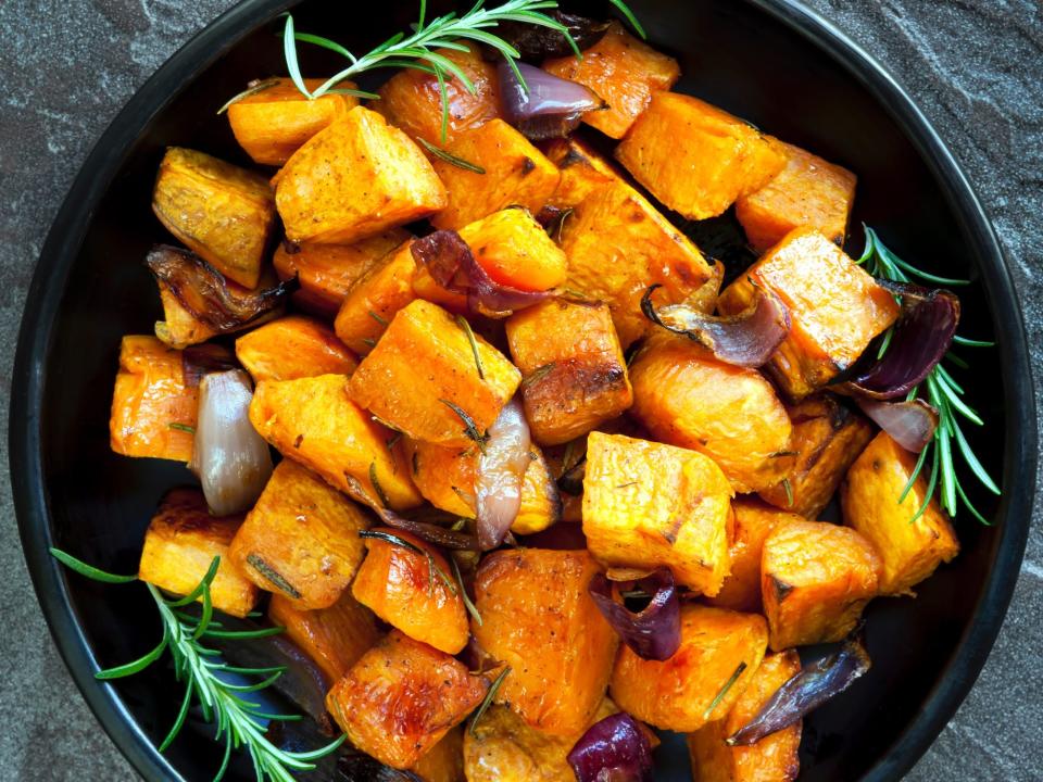 roasted sweet potatoes