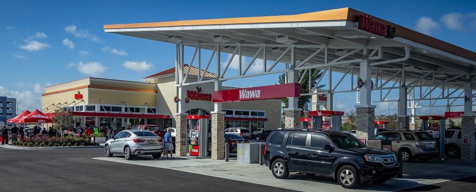 Wawa personnel celebrated a grand opening with a new store location at 45th Street and Interstate 95 in West Palm Beach, Fla., on February 9, 2023. 