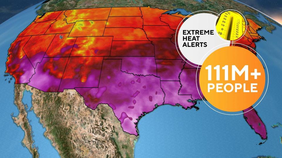 Extreme heat is in the forecast in mid-July across the southern portion of the U.S.  / Credit: CBS News