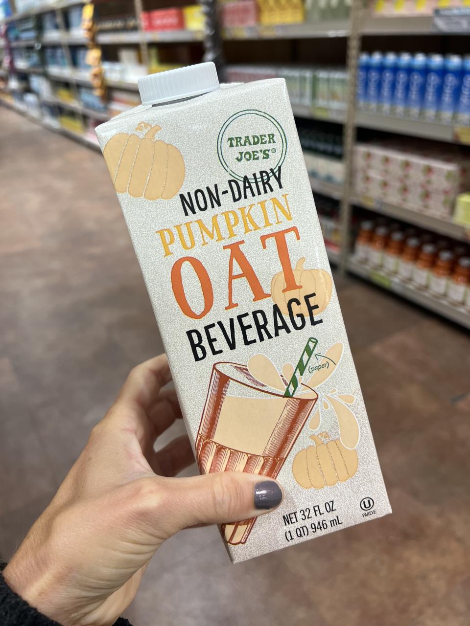 Non-Dairy Pumpkin Oat Beverage