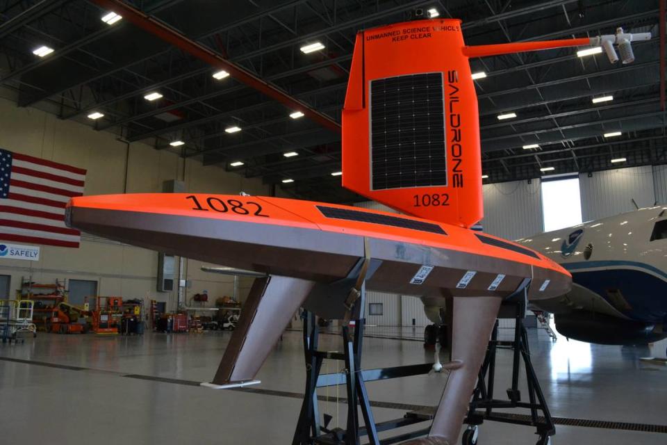 NOAA receives data about hurricane conditons at the ocean’s surface from a growing fleet of Saildrone Explorer drones being deployed each hurricane season. Ryan Ballogg/rballogg@bradenton.com