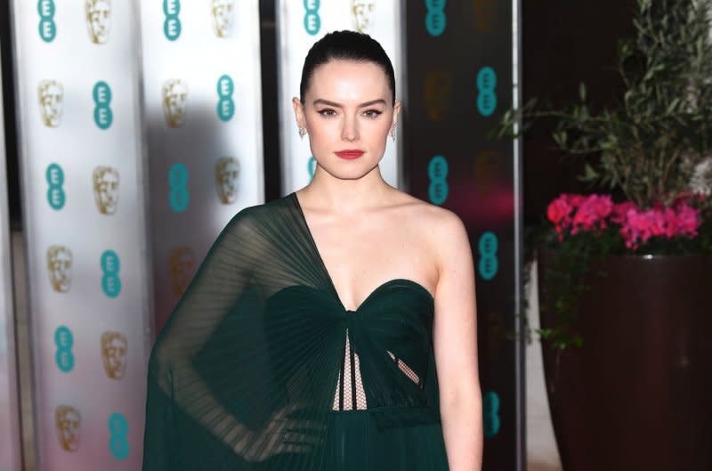 Daisy Ridley attends the British Academy Film Awards party in 2020. File Photo by Rune Hellestad/UPI