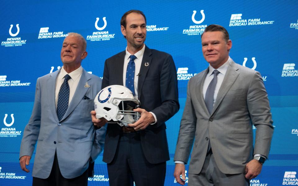 Led by coach Shane Steichen, general manager Chris Ballard and owner Jim Irsay, the Indianapolis Colts have so far taken a draft-and-develop approach to another offseason.