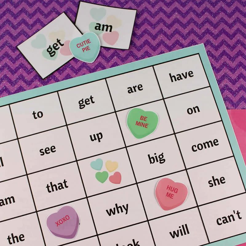 Valentine's Day Sight Word Bingo