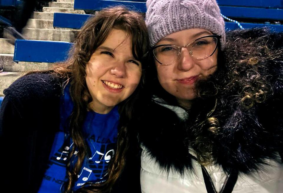 Aiden Moore-Van De Rostyne, 16, of Walla Walla, sits with her mother, Eliza Van De Rostyne. Aiden’s vision has been improved with experimental gene therapy.