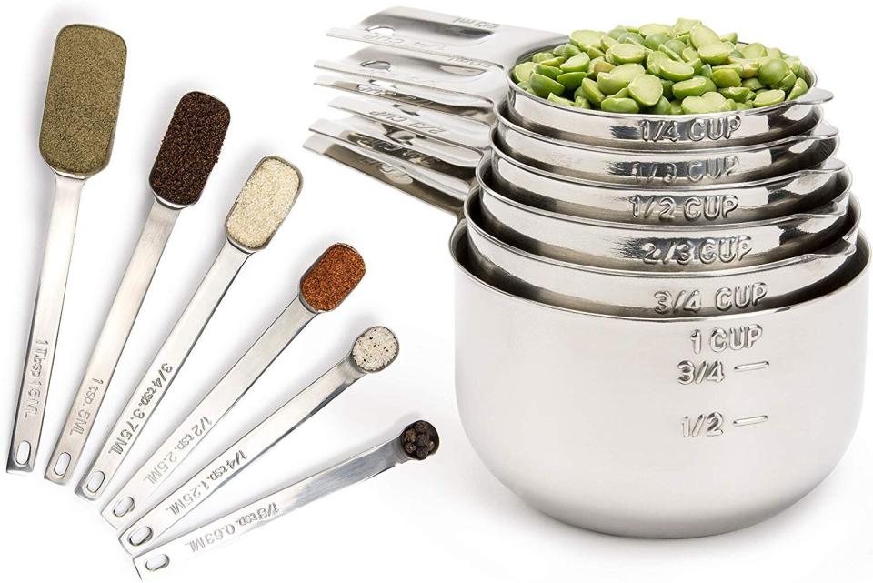 The&nbsp;Simply Gourmet measuring cups and measuring spoons set has a 4.9-star rating and over 1,000 reviews. Find it for $30 on <a href="https://amzn.to/2x95VNn" target="_blank" rel="noopener noreferrer">Amazon</a>.