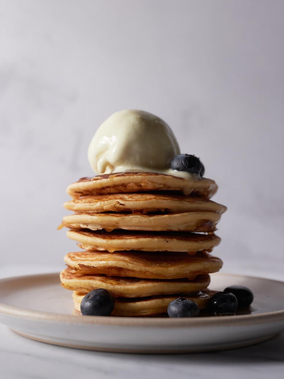 Enjoy all the indulgence of traditional pancakes, but with an added lightness (Maple From Canada)