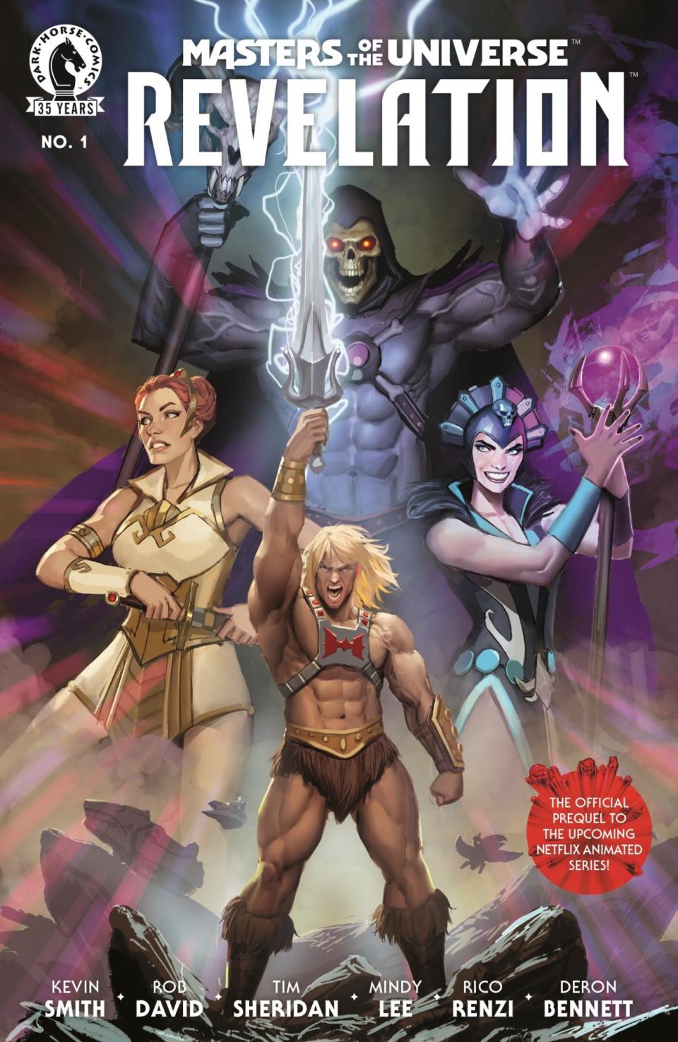 The cover for Dark Horse Comics' Masters of the Universe: Revelation #1.