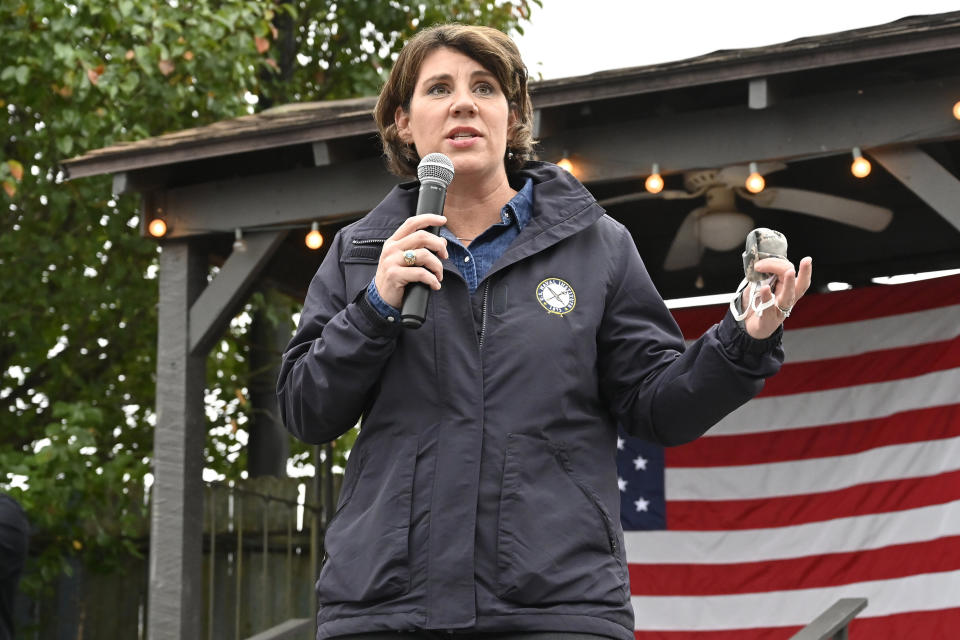 McGrath, whose campaign set Kentucky fundraising records, hammered McConnell for refusing to consider a new pandemic-related economic relief package in the race's final days, but couldn't overcome his solid lead in the polls. (Photo: AP Photo/Timothy D. Easley)