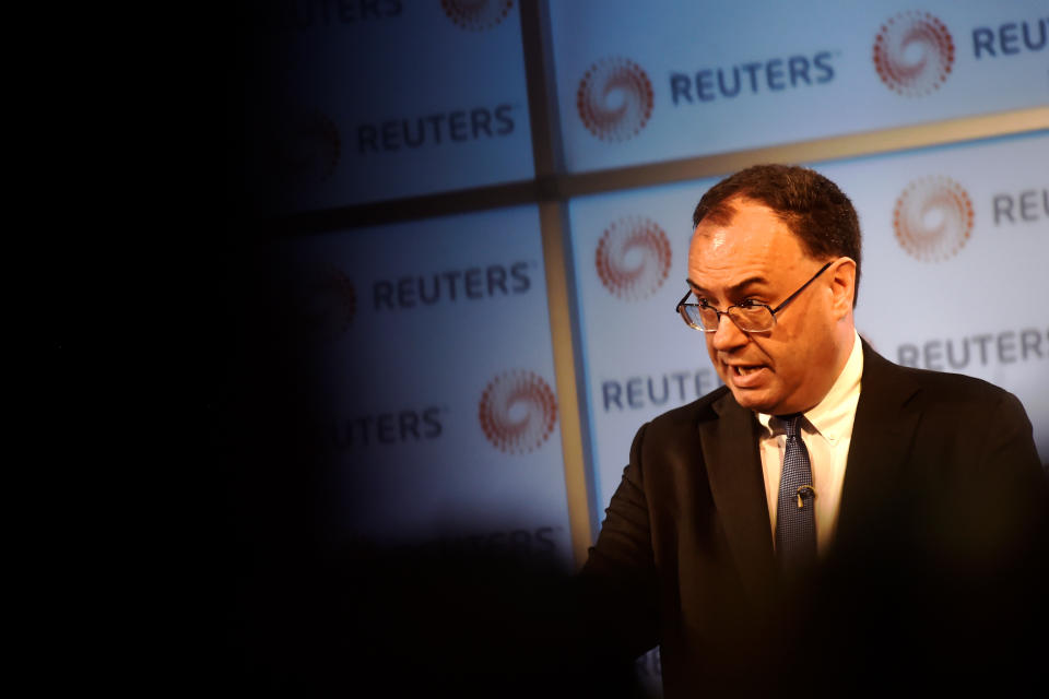 Andrew Bailey was chief executive of the Financial Conduct Authority before being appointed governor of Bank of England last year. Photo: Hannah McKay/Reuters