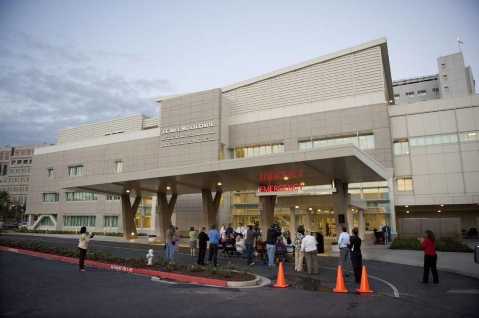 UC Davis Medical Center’s emergency room is seen in 2010. UC Davis Health said a child with confirmed measles was at the hospital March 5, 2024.