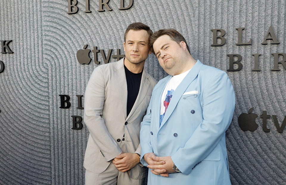 Taron Egerton and Paul Walter Hauser - Credit: Kevin Winter/Getty Images