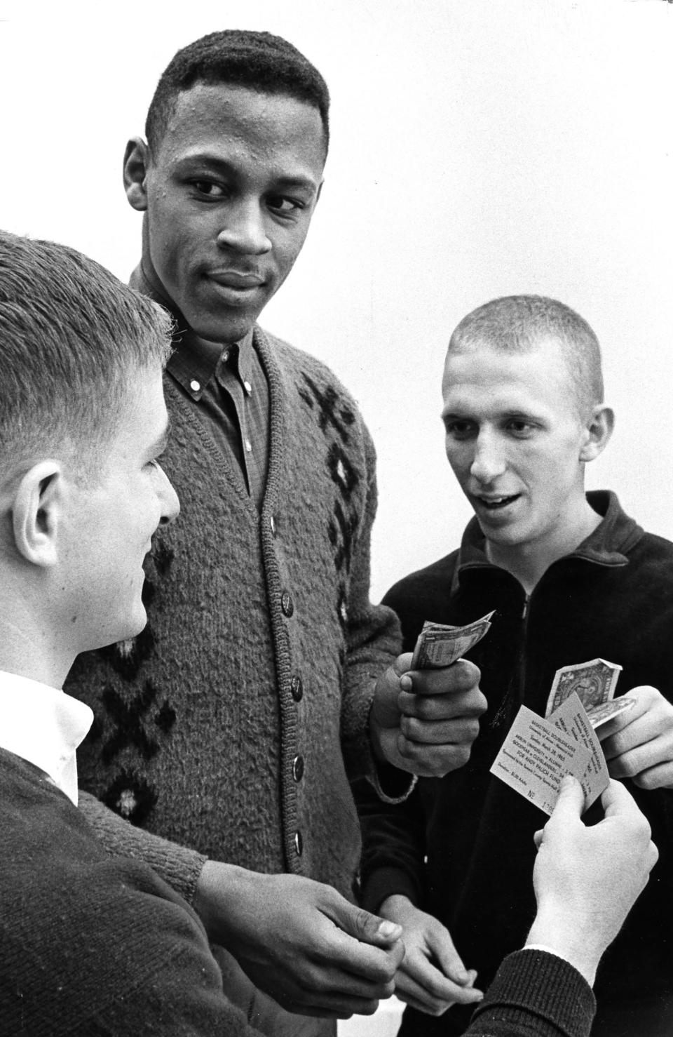 Bill Turner, center, with Billy Stevens and Bob Smith.